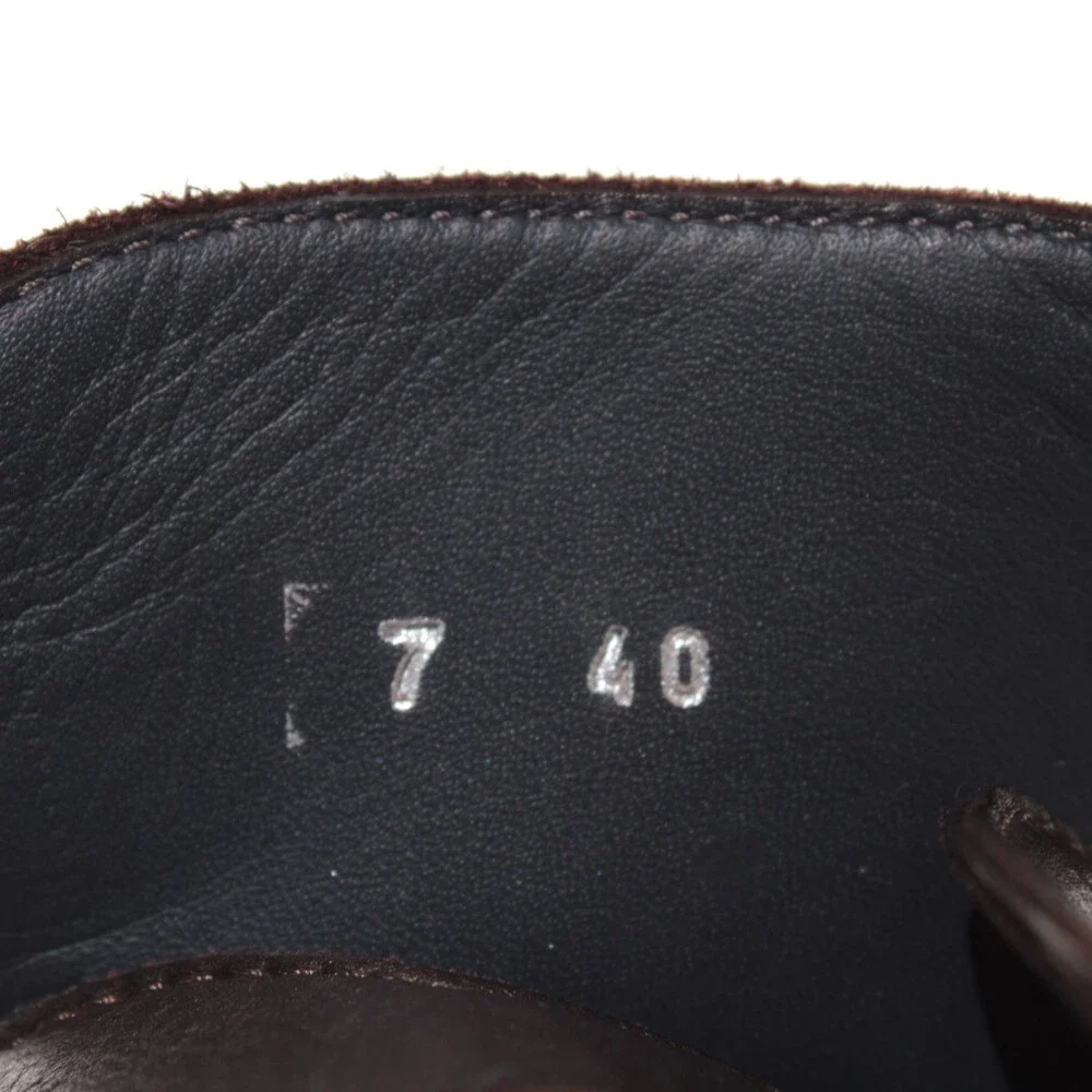 Di Bianco NWB Single Monk Strap Dress Shoes Size 40 (US 7) in Brown Leather